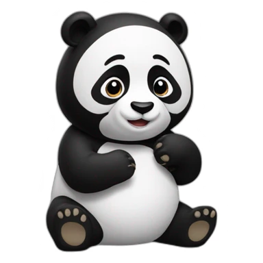 panda saying gg sticker