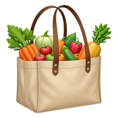 cartoon market bag sticker