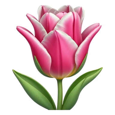 Una oveja linda con un tulipán rosa sticker