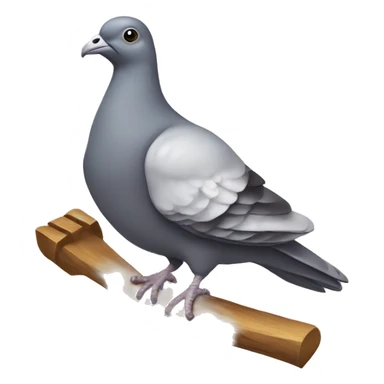 religious pigeon with cross sticker