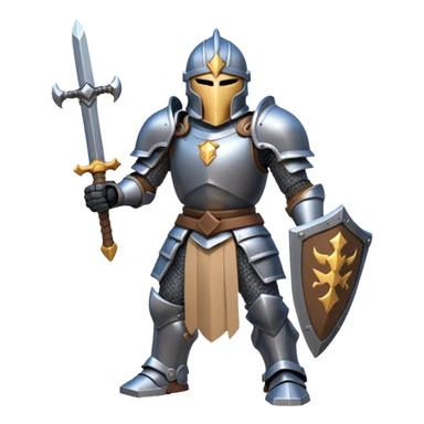clash royal charater mega knight sticker