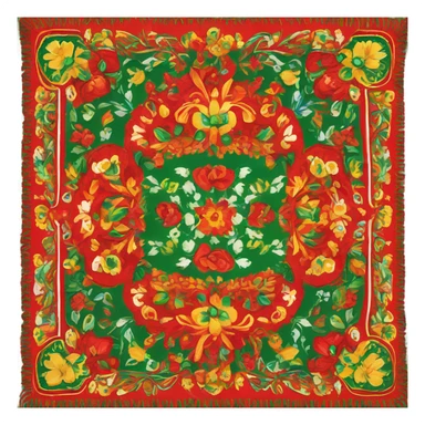 Russian traditional headscarf  sticker