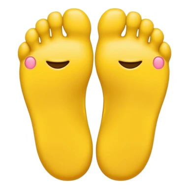 Toes crossed yellow emoji sticker