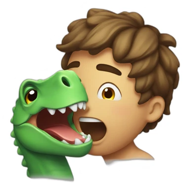 Crying with Laughing dinosaur sticker