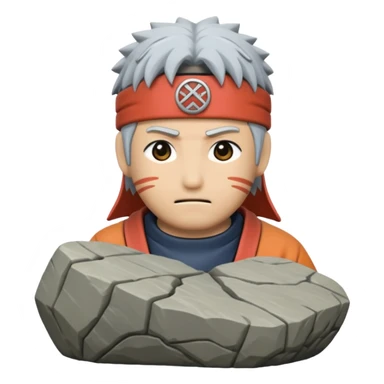 Hokage Rock in naruto flim sticker