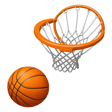 airball missed basketball shot sticker