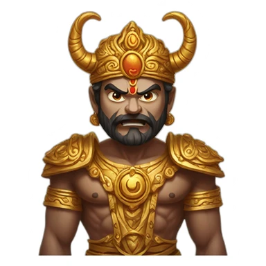 Angry Jagarnath lord sticker