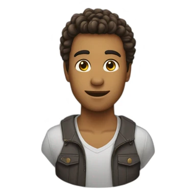 Se gratte les cheveux sticker