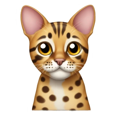 Bengal cat with lots of spots  sticker