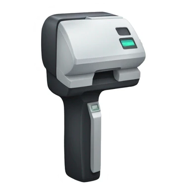 White scanner sticker