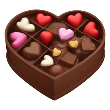 heart chocolate box sticker