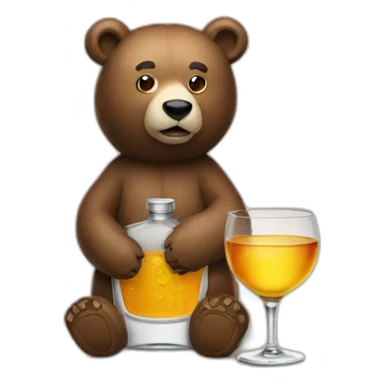 vodka bear sticker