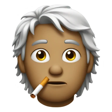 Loser smoking cigarette sticker