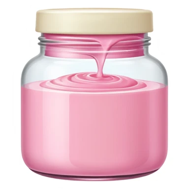 pink cream skincare sticker