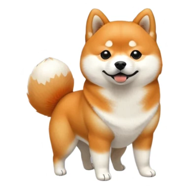 Shiba inu parking lot sticker