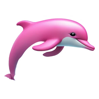 pink dolphin sticker