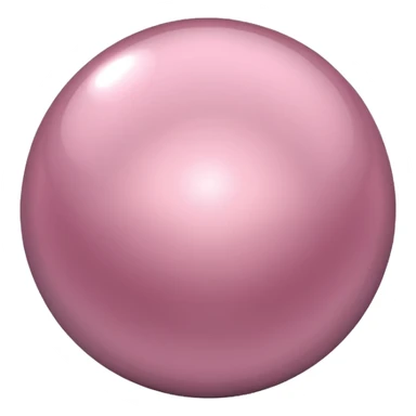 metallic light pink 3d shape sticker