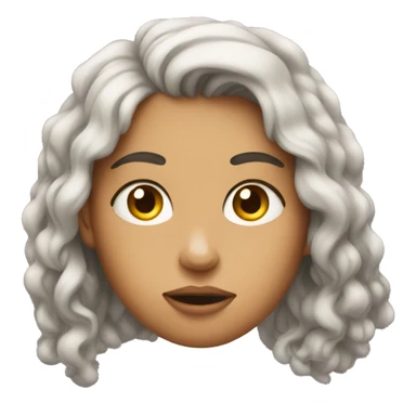 Mind blown girl sticker