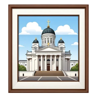 Helsinki cathedral  sticker