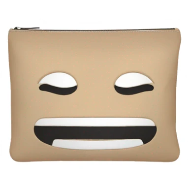 beige cosmetic bag sticker