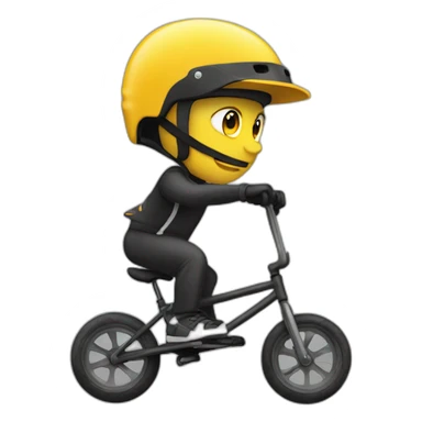 Rider de bmx sticker