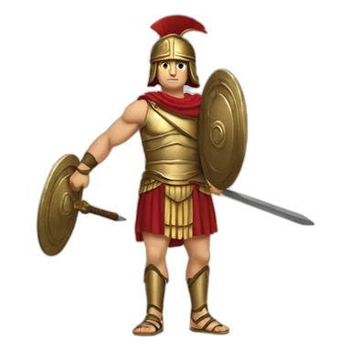 Athenian warrior sticker