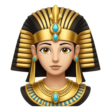 una ciudadana del antiguo egipto con piel blanca sticker