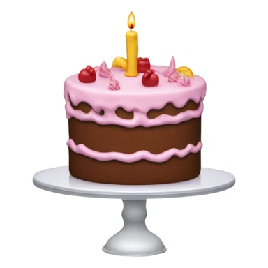 Birthday cake sticker