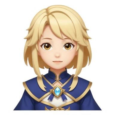 Cute Lumine from Genshin Impact in Photorealistic Hoyoverse Anime Style  sticker