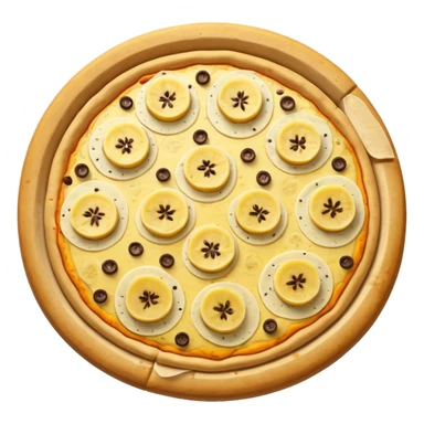 banana pizza top down sticker