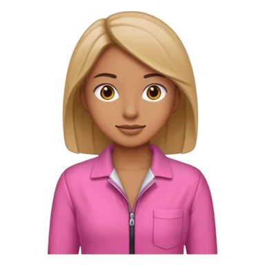 pink jumpsuit ful body sticker