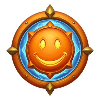 The Heathstone logo but orange sticker