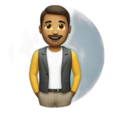 full body community manager sticker