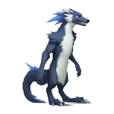 Cool Edgy Modern Sergal species by LiLaiRa full body sticker