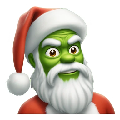 Epic Santa Clause and Grinch sticker
