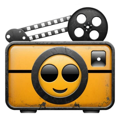 Grunge Film logo sticker