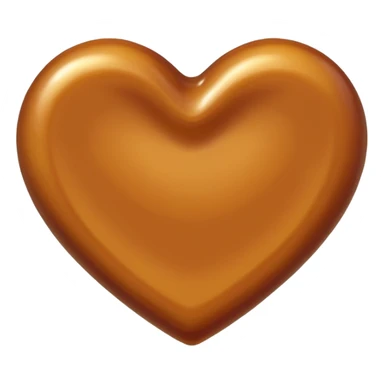 heart-shaped caramel candy sticker