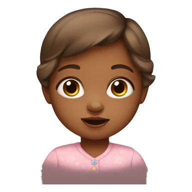 newborn little girl sticker