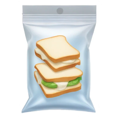 Small sandwich bag with powder sticker
