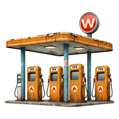 generate a realistic gas station sticker