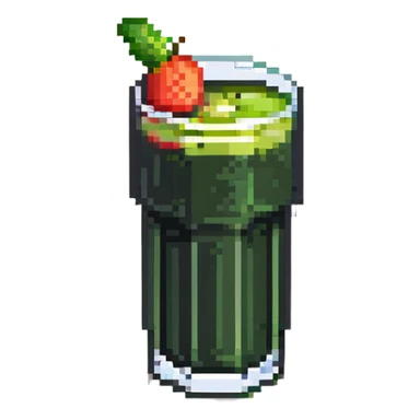 fresh juice in a tall glass sticker