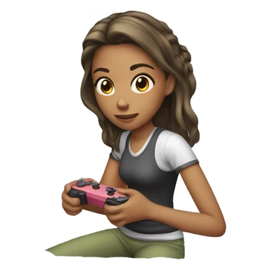 Girl gaming sticker