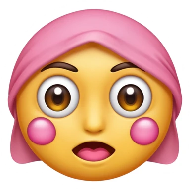 Crea un emoji tierno de alguien inflando los cachetes  sticker