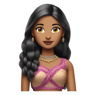 indian barbie doll sticker