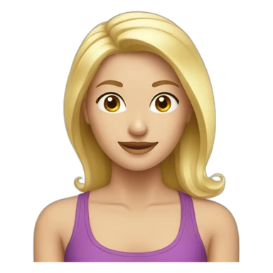 blonde pilates sticker