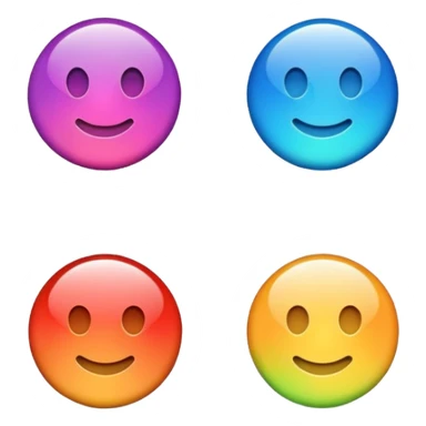 a colourful button not 3d or shading only 1 button sticker