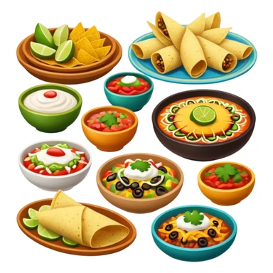 Mexican food sticker
