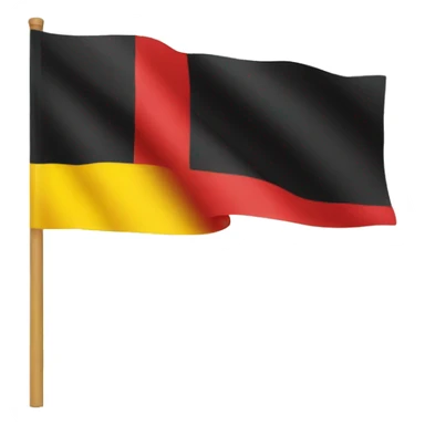 black red yellow flag sticker