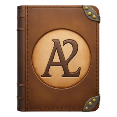 a book with "A2" on its cover sticker