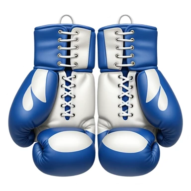 Plain White boxing gloves emoji  sticker